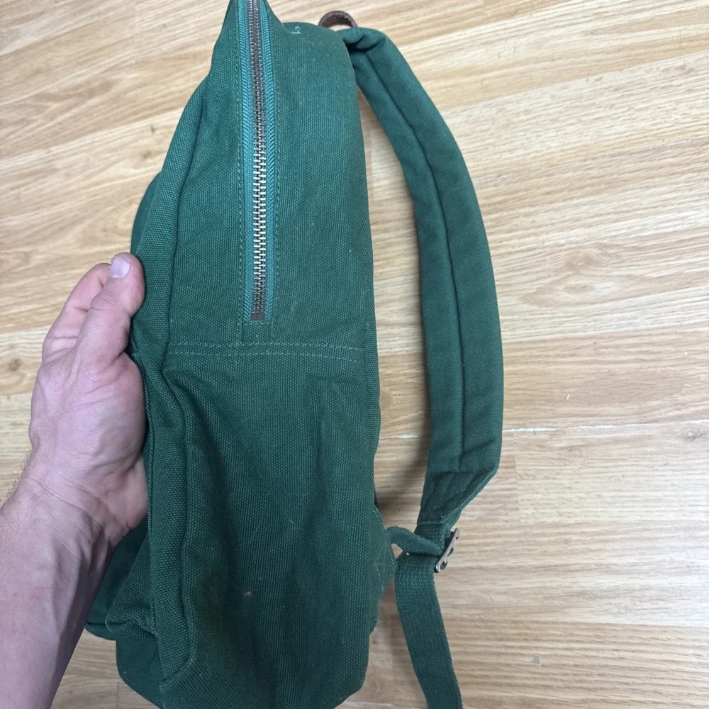 Polo Ralph Lauren Men's Polo Bear Canvas Backpack Green Skiing Bear